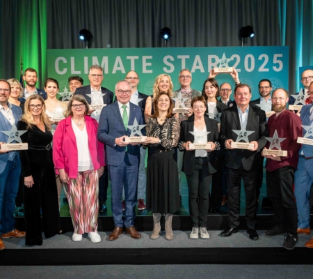 Gruppenfoto der Climate Star Sieger:innen 2025