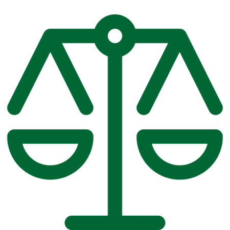 Graphik Waage in grün