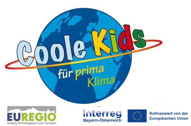 Logo mit Weltkugel